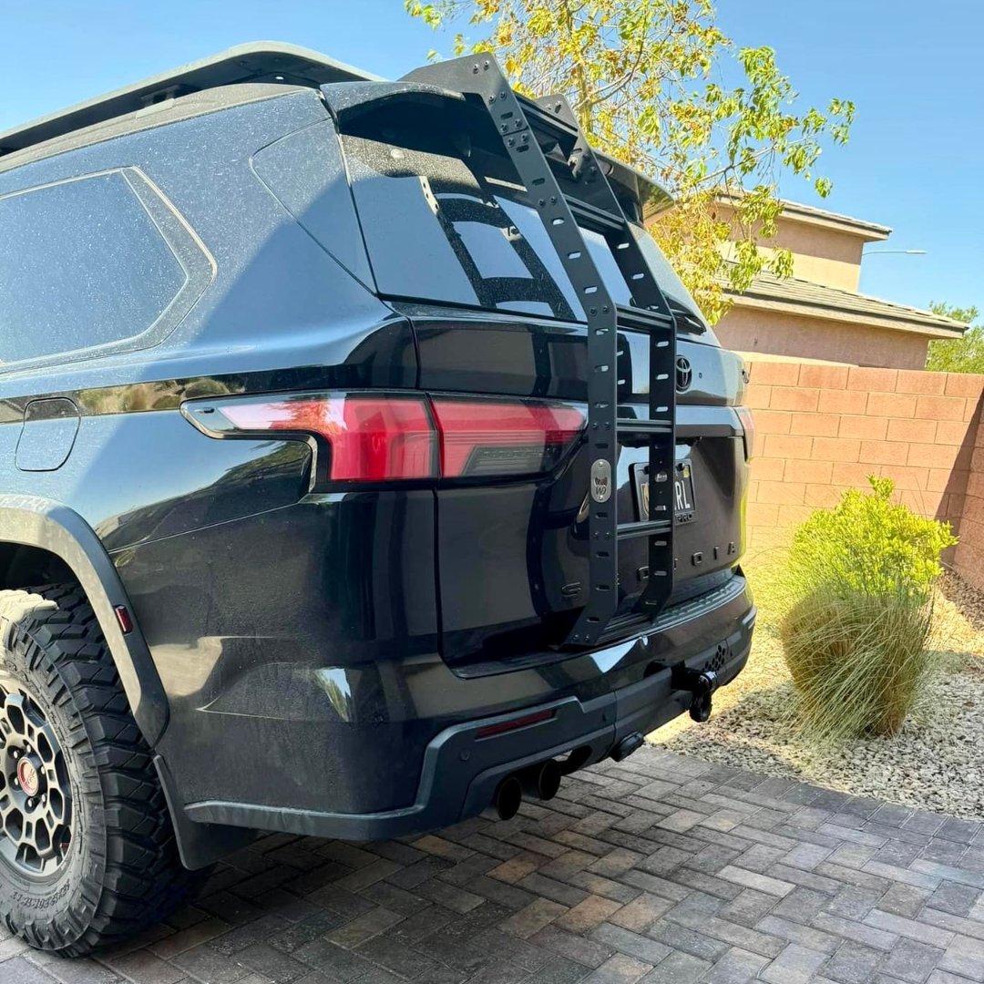 Toyota Sequoia Hitch Cover on Black